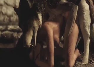 Animated zoo porn showing a girl who gets ruined