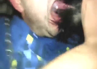Zoophile porn with a gay guy who sucks dog dicks